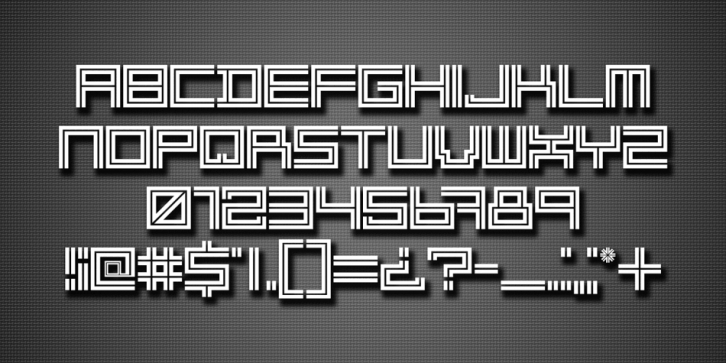 2 Lines font preview