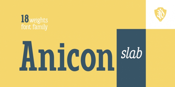 Anicon Slab font preview