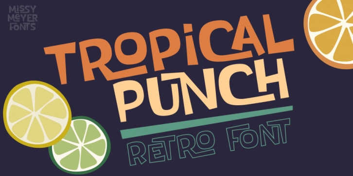 Tropical Punch font preview