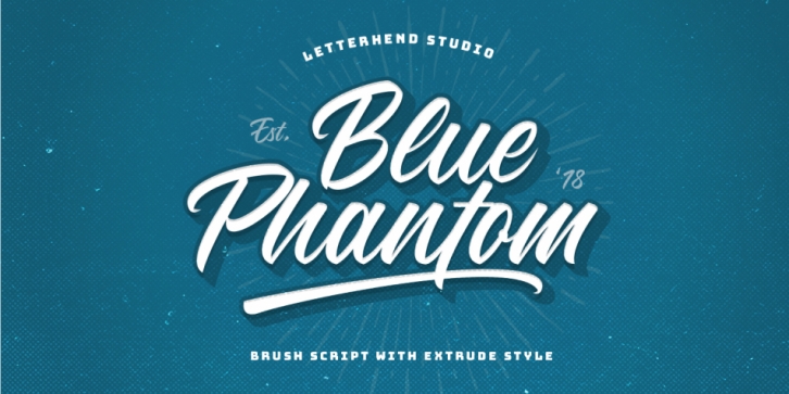 Blue Phantom Script font preview