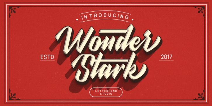 Wonder Stark font preview