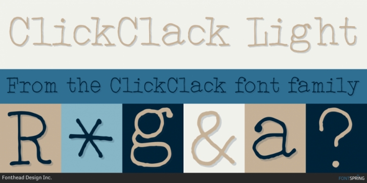 ClickClack font preview