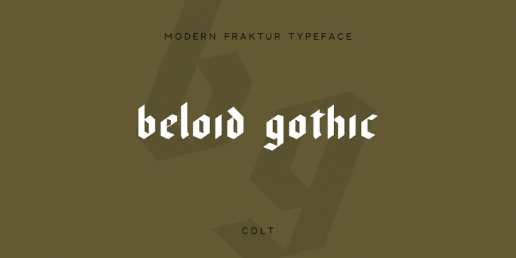 Beloid Gothic font preview