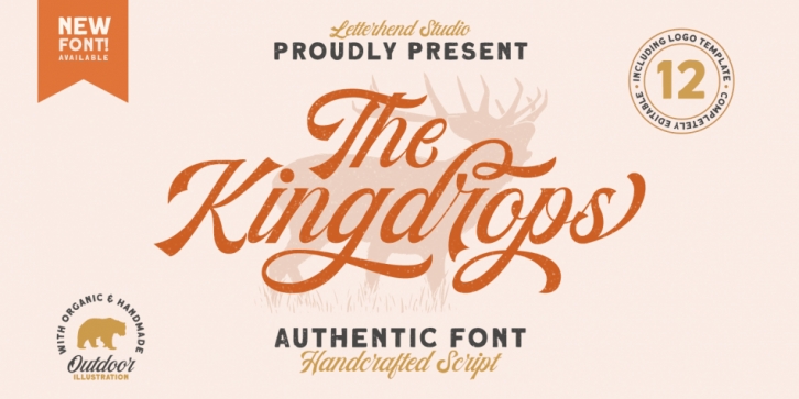 The Kingdrops font preview