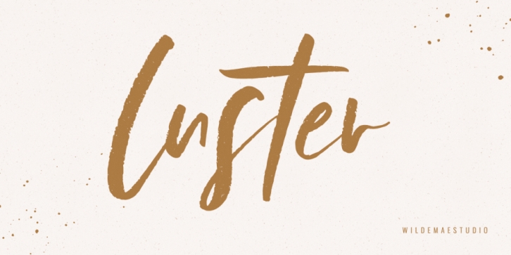 luster font preview