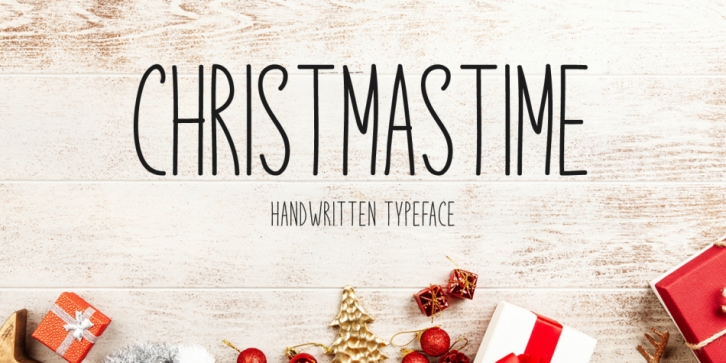 Christmastime font preview