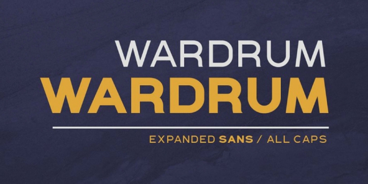 WARDRUM font preview