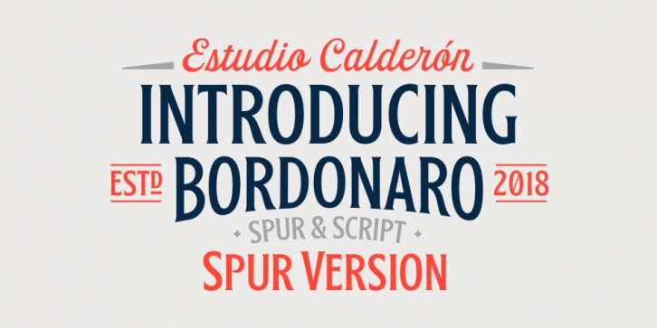 Bordonaro Spur font preview