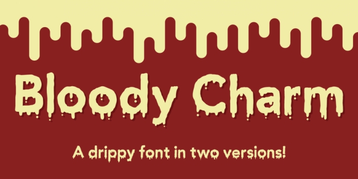 Bloody Charm font preview