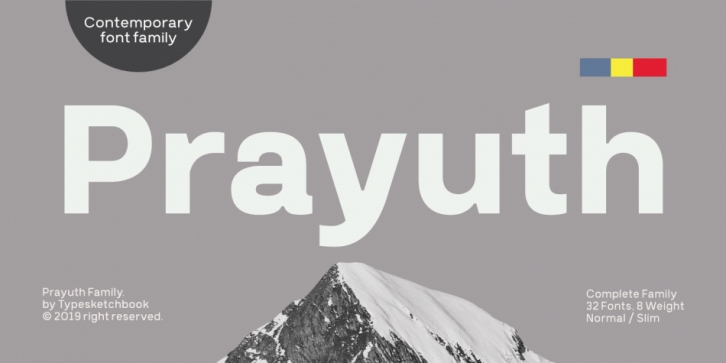 Prayuth font preview