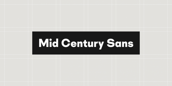 Mid Century Sans font preview