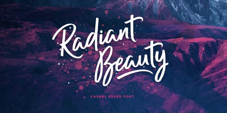 Radiant Beauty font preview