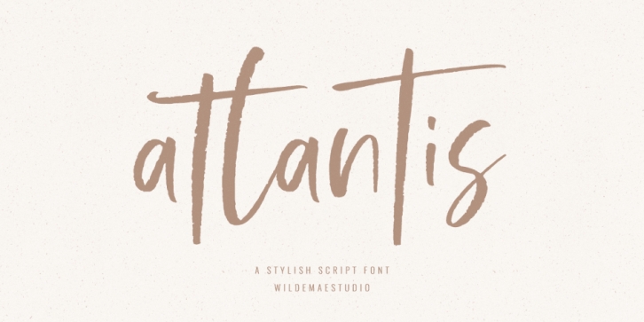 atlantis font preview