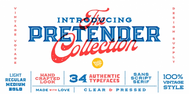 The Pretender Collection font preview