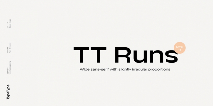 TT Runs font preview