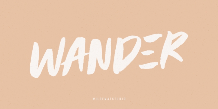 WANDER font preview