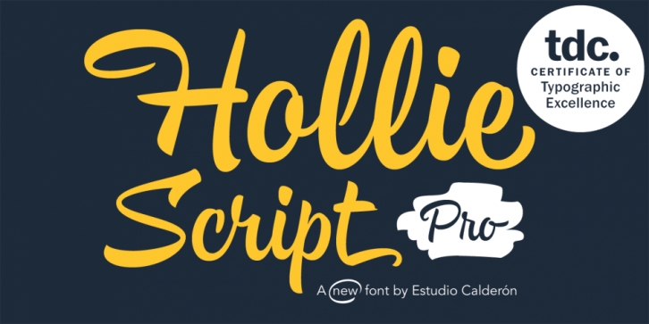 Hollie Script Pro font preview