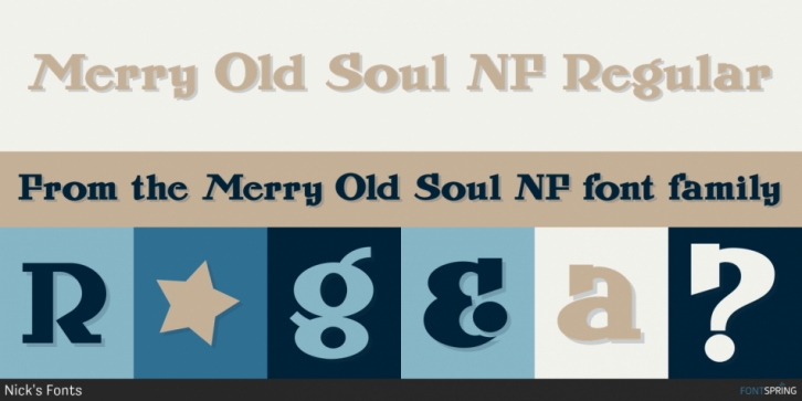 Merry Old Soul NF font preview