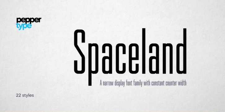 Spaceland font preview