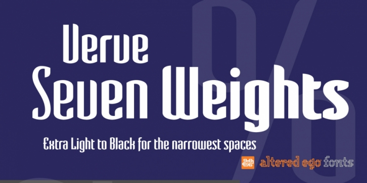 Verve AE font preview
