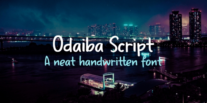 Odaiba Script font preview
