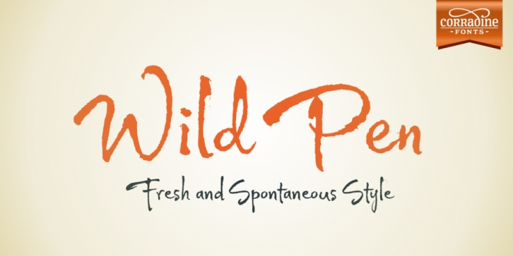 Wild Pen font preview