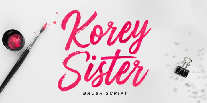 Korey Sister font preview