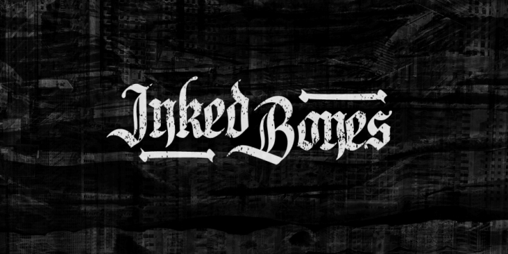 Inked Bones font preview