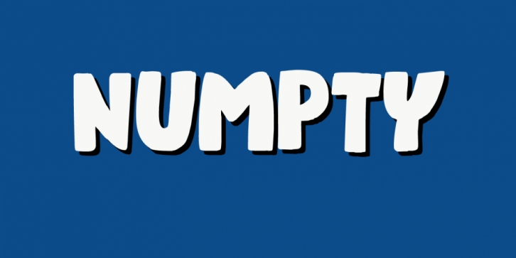 Numpty font preview
