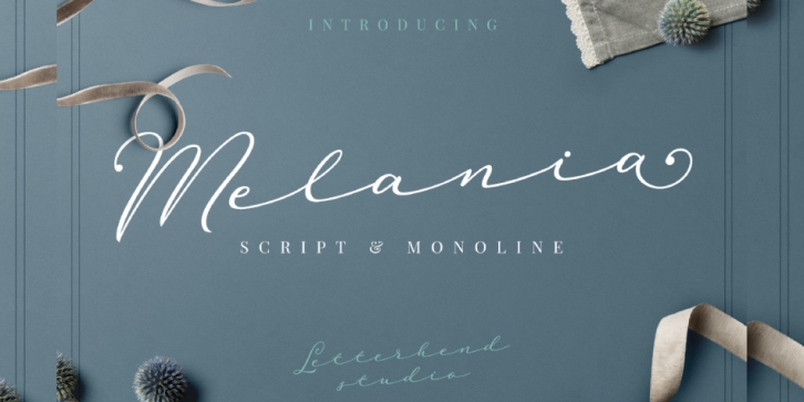 Melania Script font preview