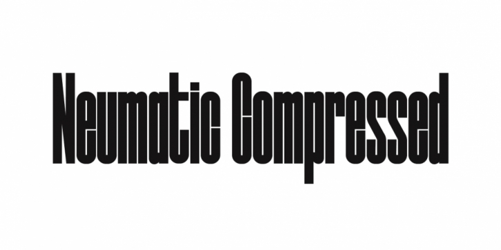 Neumatic Compressed font preview