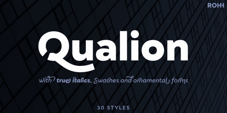 Qualion font preview
