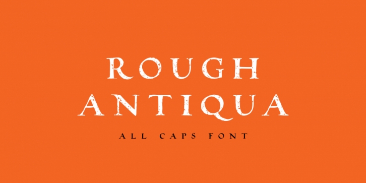 Rough Antiqua font preview