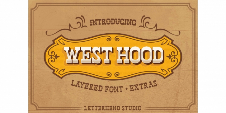 West Hood font preview