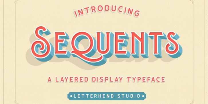 Sequents font preview