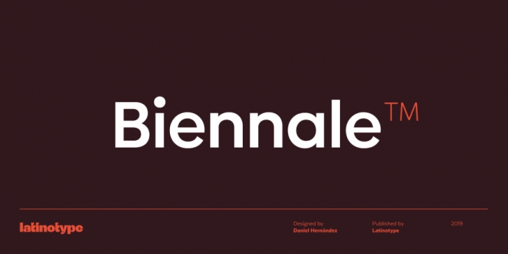 Biennale font preview