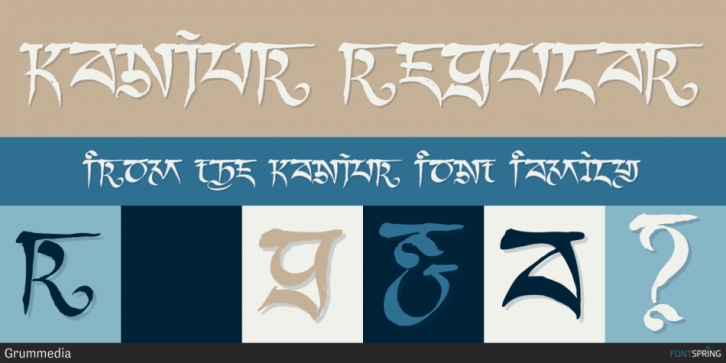 Kanjur font preview