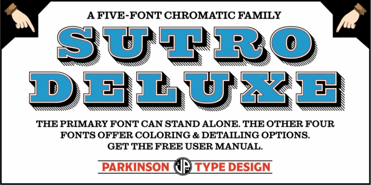 Sutro Deluxe font preview