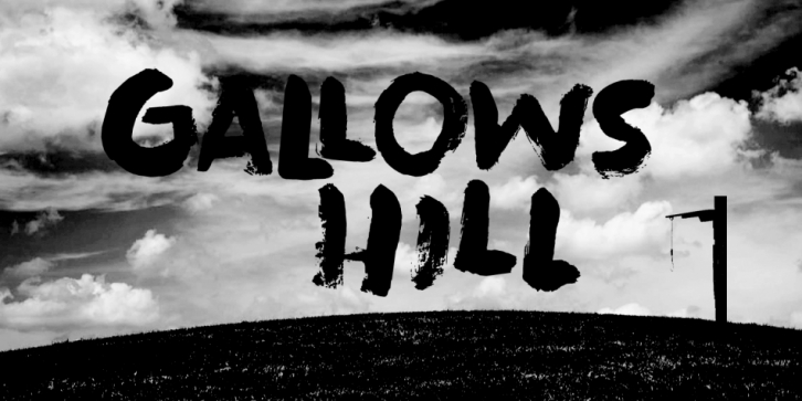 Gallows Hill font preview
