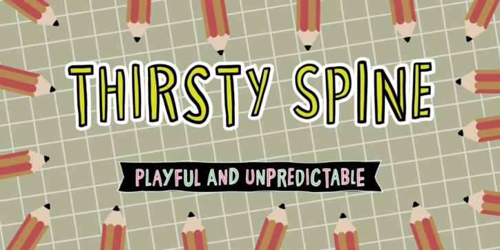 Thirsty Spine font preview