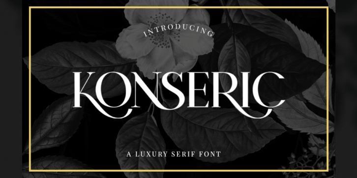 Konseric | Luxury Serif Font font preview