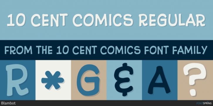 10 Cent Comics font preview