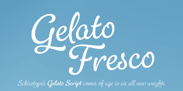 Gelato Fresco font preview