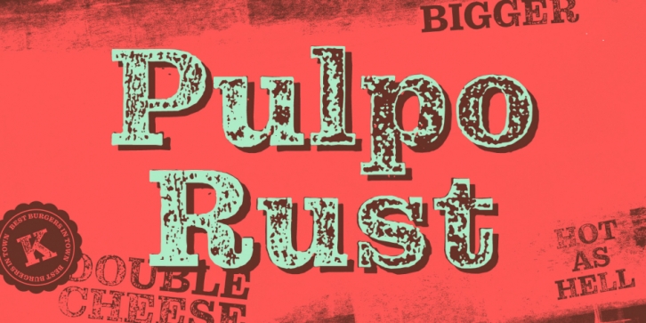 Pulpo Rust font preview