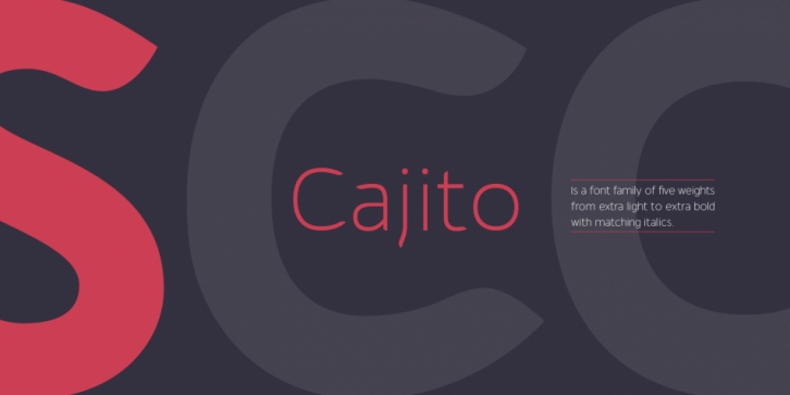 Cajito font preview
