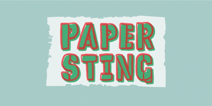 Paper Sting font preview