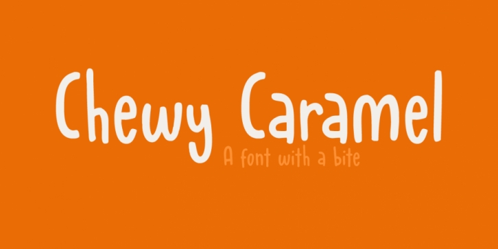Chewy Caramel font preview