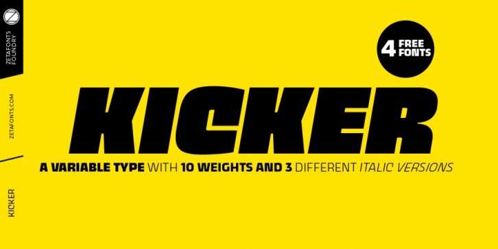 Kicker font preview