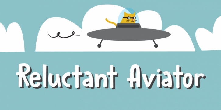 Reluctant Aviator font preview