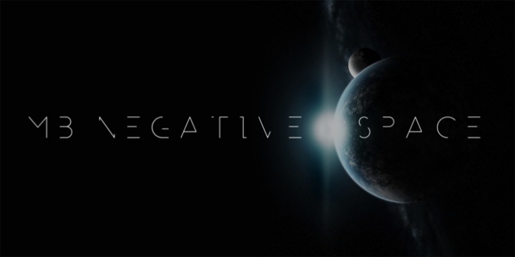 MB NEGATIVESPACE font preview